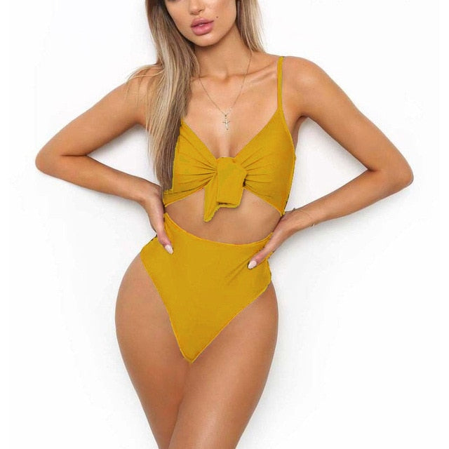 Swimsuit Knotted Bodysuit